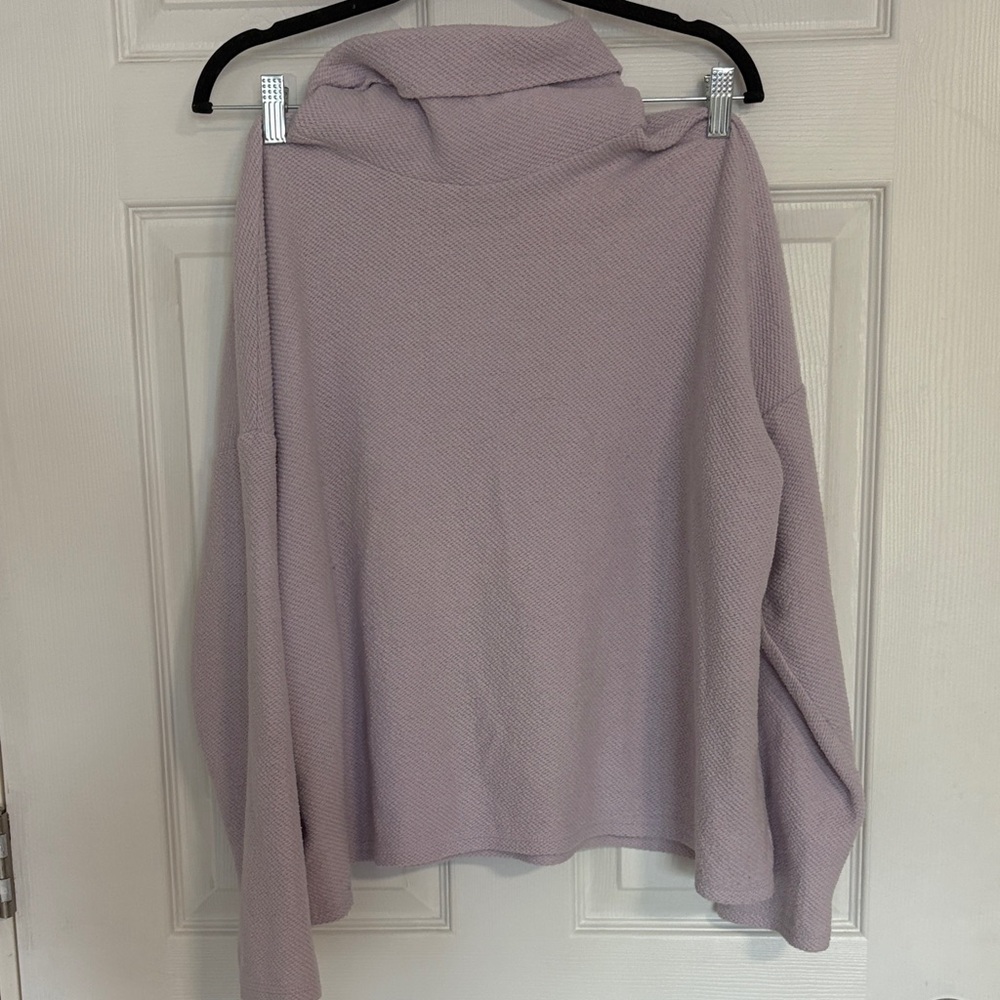 Aerie Lilac Cowl Neck Sweater